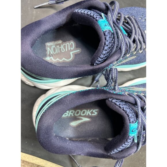Brooks Ghost 11 Womens Running Shoes Size 7 Blue/Teal Mesh Upper Fair Condition - Picture 7 of 9